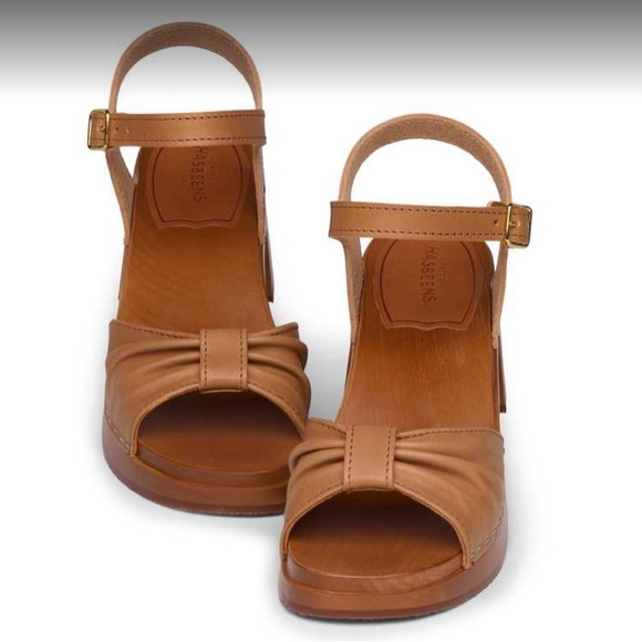 Free People Swedish Hasbeens NWT Bow Sandal vintage inspired Celebrities Clog ❤️ - Picture 2 of 9